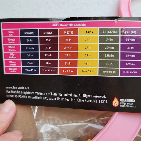 Fun World Girls 7/8 Scarecrow Costume 3 Piece Set - Picture 5 of 7